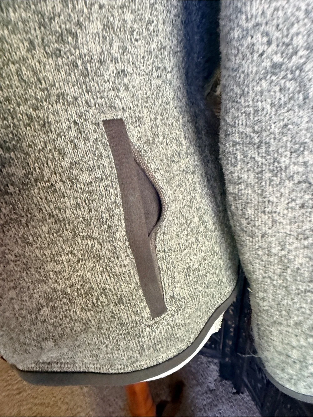 Patagonia Youth Light Heather Gray Full-Zip Fleece Jacket New